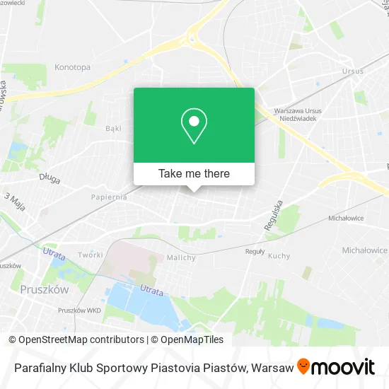 Parafialny Klub Sportowy Piastovia Piastów map