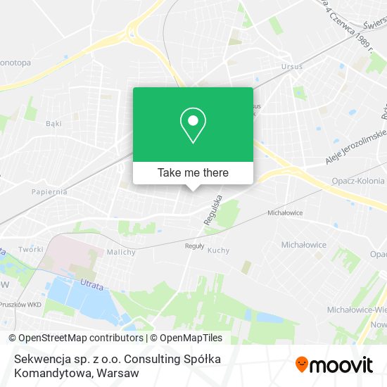 Sekwencja sp. z o.o. Consulting Spółka Komandytowa map