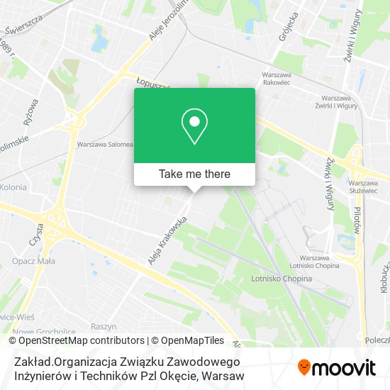 Zakład.Organizacja Związku Zawodowego Inżynierów i Techników Pzl Okęcie map