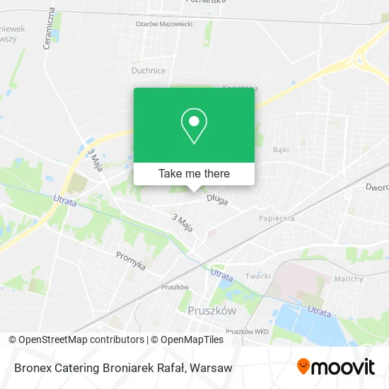 Карта Bronex Catering Broniarek Rafał