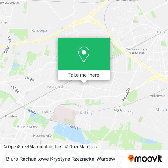 Biuro Rachunkowe Krystyna Rzeżnicka map