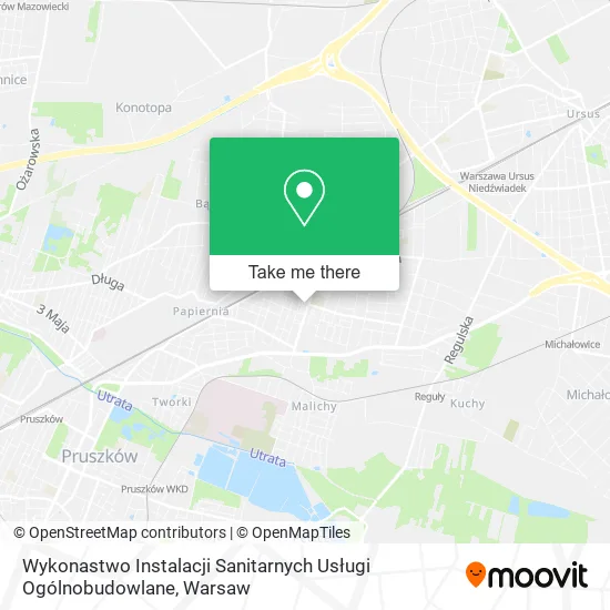Карта Wykonastwo Instalacji Sanitarnych Usługi Ogólnobudowlane