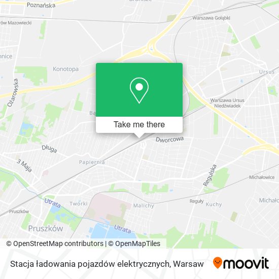 Stacja ładowania pojazdów elektrycznych map