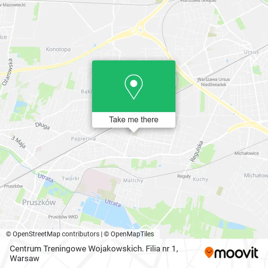 Карта Centrum Treningowe Wojakowskich. Filia nr 1