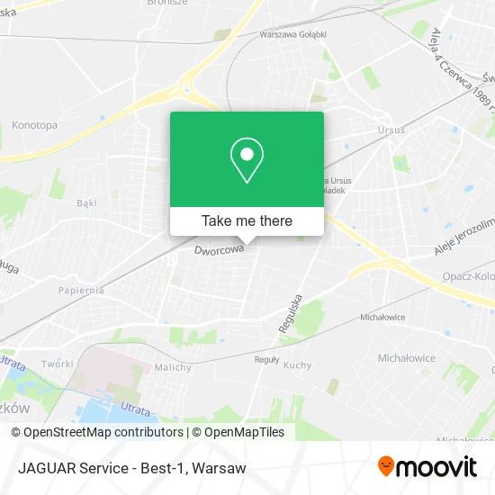 JAGUAR Service - Best-1 map