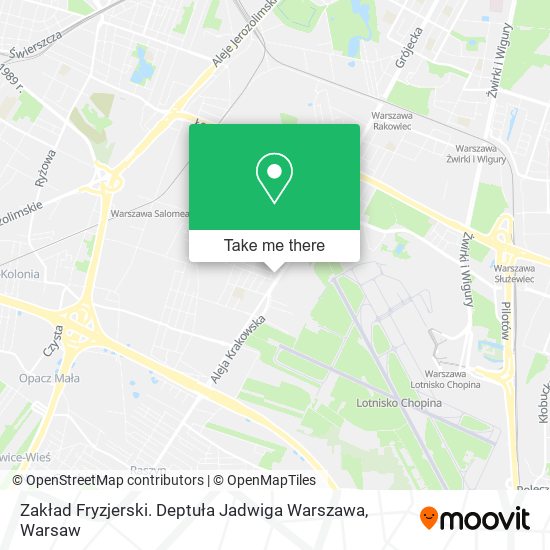 Карта Zakład Fryzjerski. Deptuła Jadwiga Warszawa