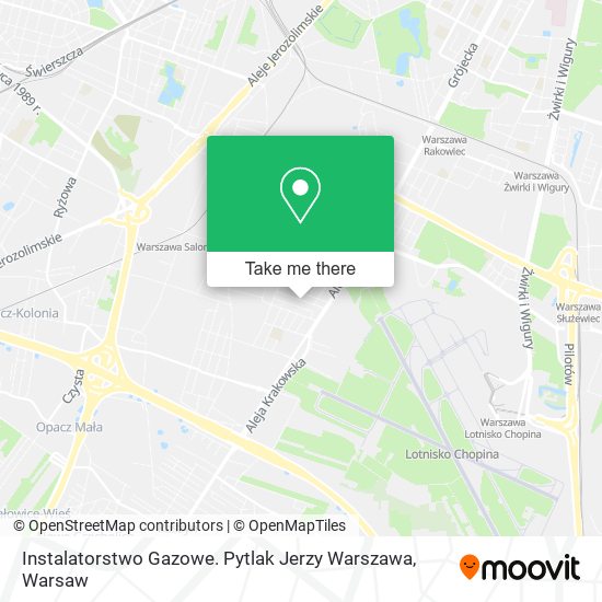 Instalatorstwo Gazowe. Pytlak Jerzy Warszawa map