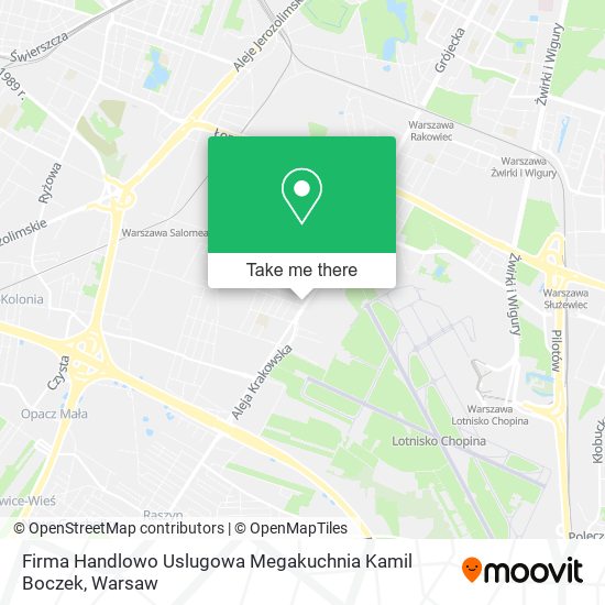 Firma Handlowo Uslugowa Megakuchnia Kamil Boczek map