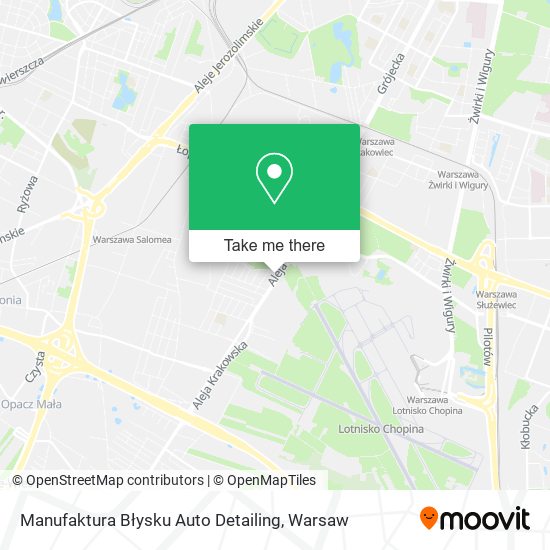 Карта Manufaktura Błysku Auto Detailing