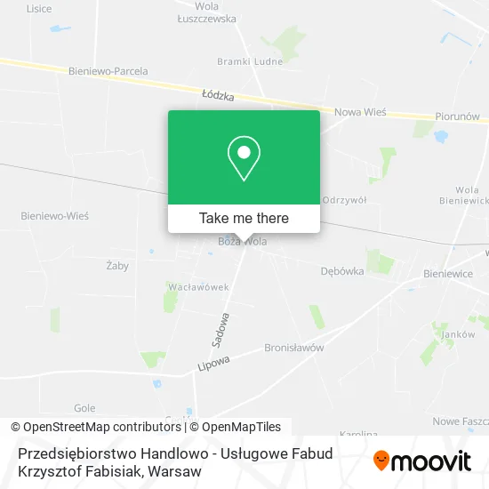 Przedsiębiorstwo Handlowo - Usługowe Fabud Krzysztof Fabisiak map