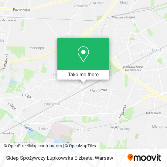 Карта Sklep Spożywczy Łupkowska Elżbieta