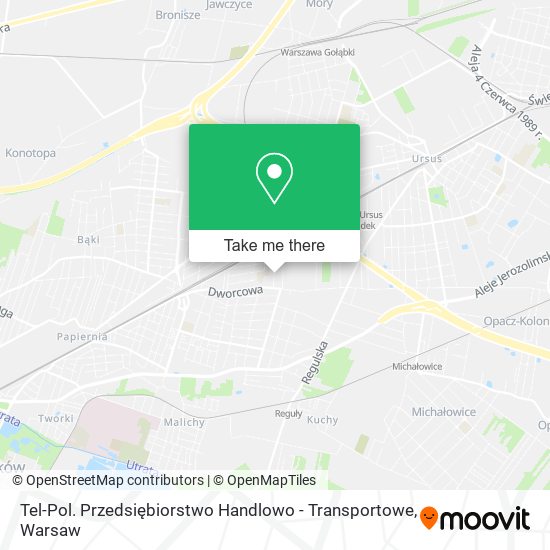 Tel-Pol. Przedsiębiorstwo Handlowo - Transportowe map