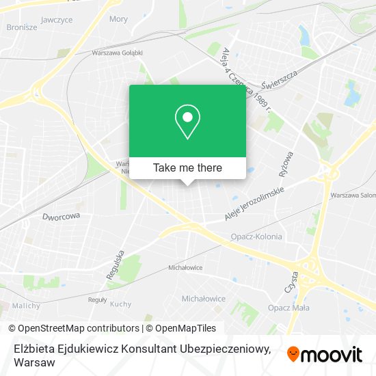 Elżbieta Ejdukiewicz Konsultant Ubezpieczeniowy map