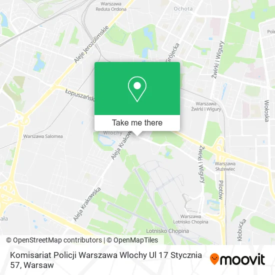 Komisariat Policji Warszawa Wlochy Ul 17 Stycznia 57 map