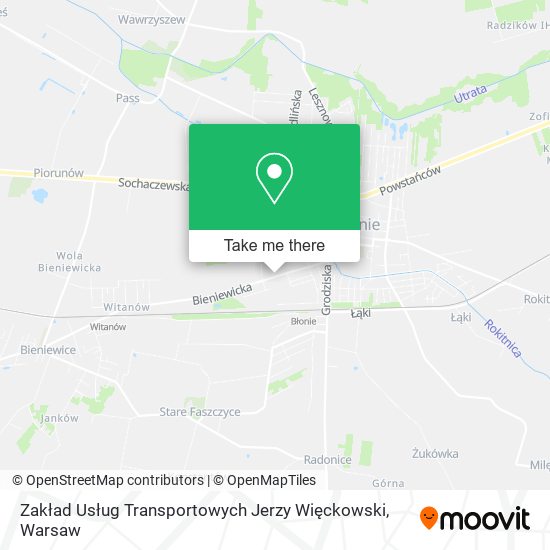 Zakład Usług Transportowych Jerzy Więckowski map