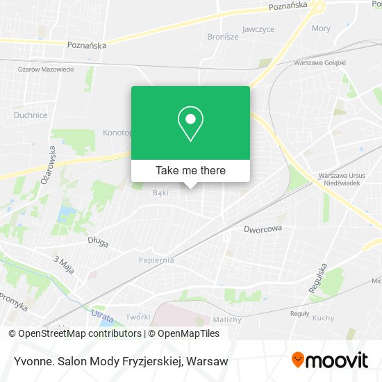 Yvonne. Salon Mody Fryzjerskiej map