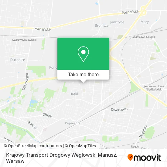 Карта Krajowy Transport Drogowy Weglowski Mariusz