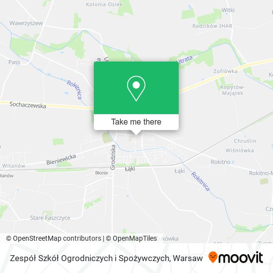 Zespół Szkół Ogrodniczych i Spożywczych map