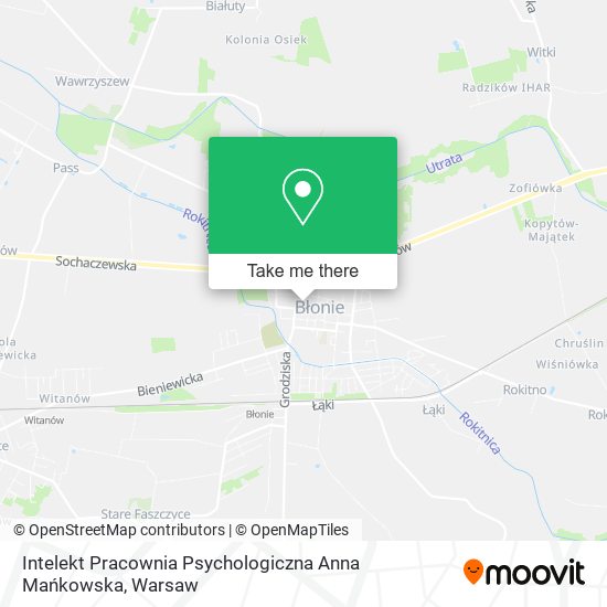 Intelekt Pracownia Psychologiczna Anna Mańkowska map