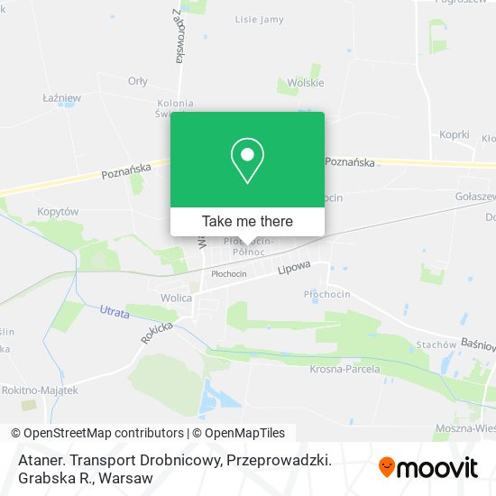 Ataner. Transport Drobnicowy, Przeprowadzki. Grabska R. map