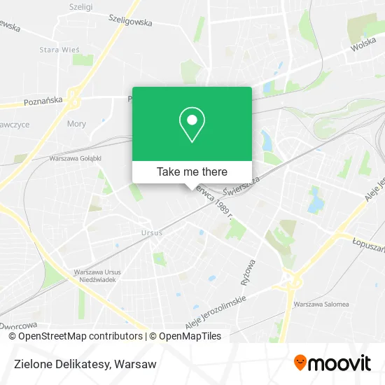 Карта Zielone Delikatesy