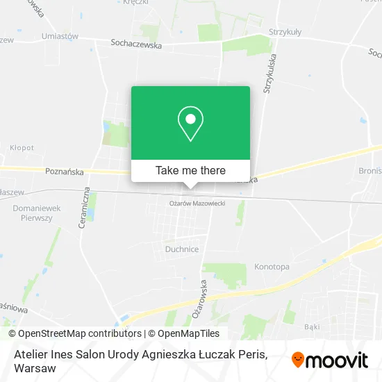 Atelier Ines Salon Urody Agnieszka Łuczak Peris map