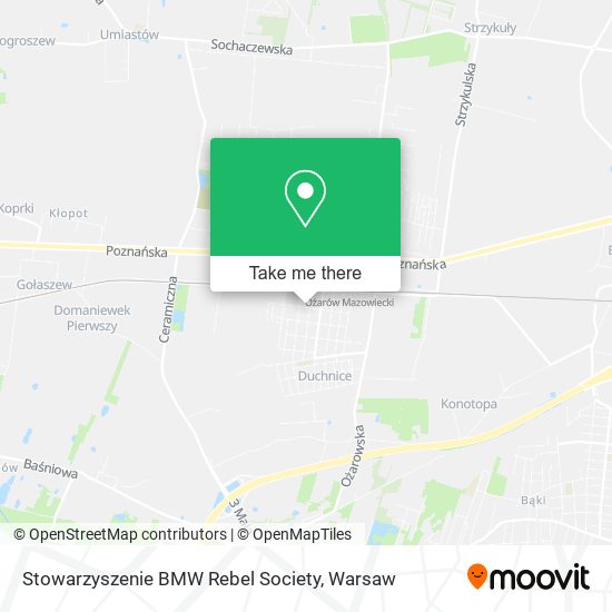 Stowarzyszenie BMW Rebel Society map