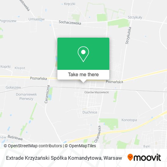 Extrade Krzyżański Spółka Komandytowa map