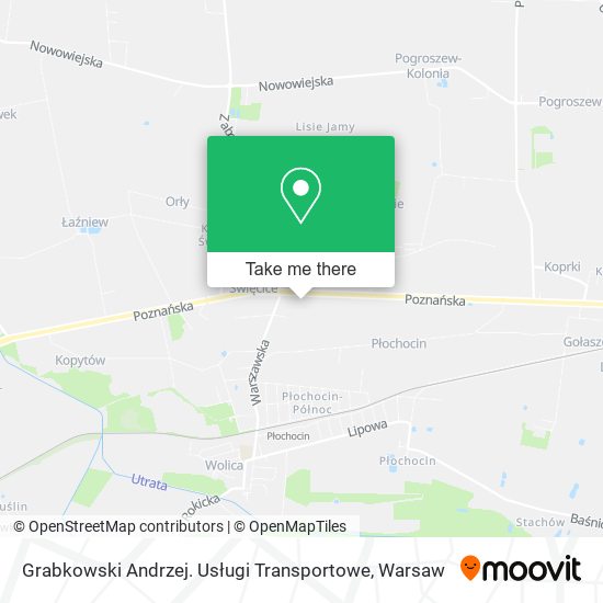 Grabkowski Andrzej. Usługi Transportowe map