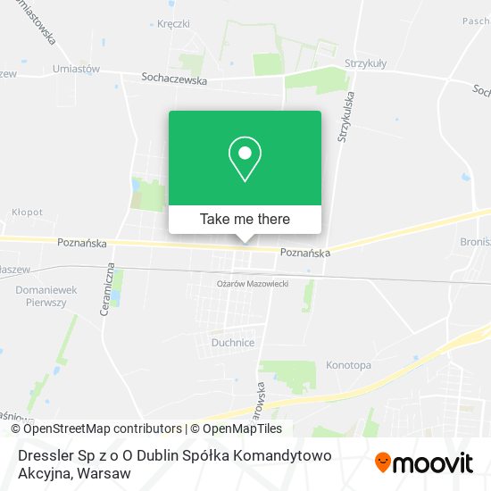 Dressler Sp z o O Dublin Spółka Komandytowo Akcyjna map