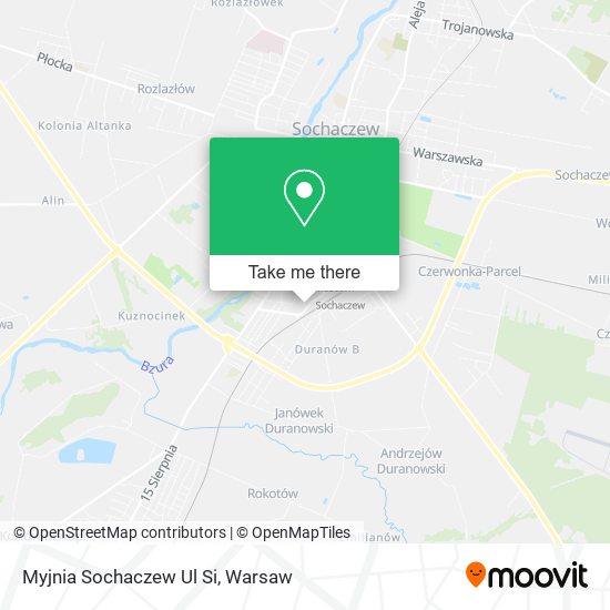 Myjnia Sochaczew Ul Si map