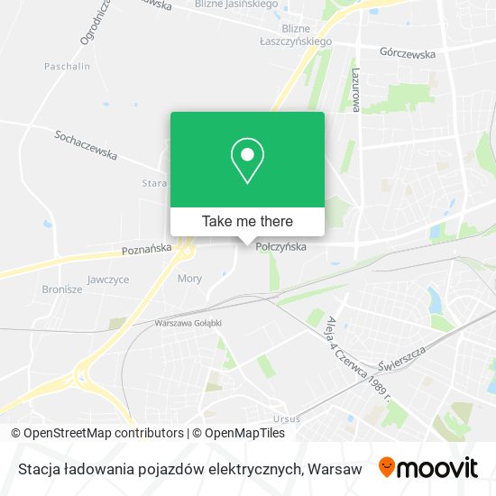 Stacja ładowania pojazdów elektrycznych map