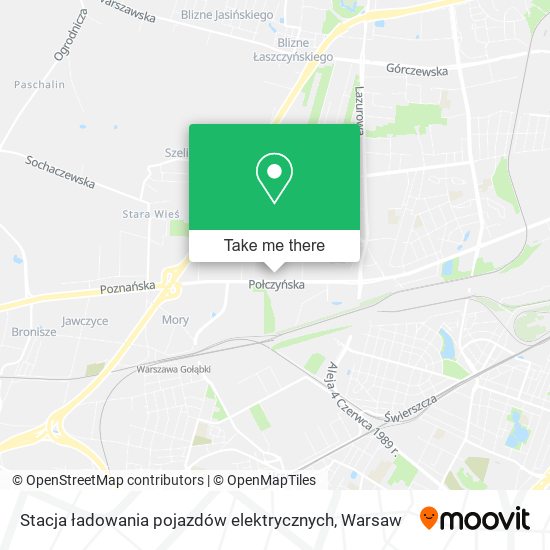 Stacja ładowania pojazdów elektrycznych map