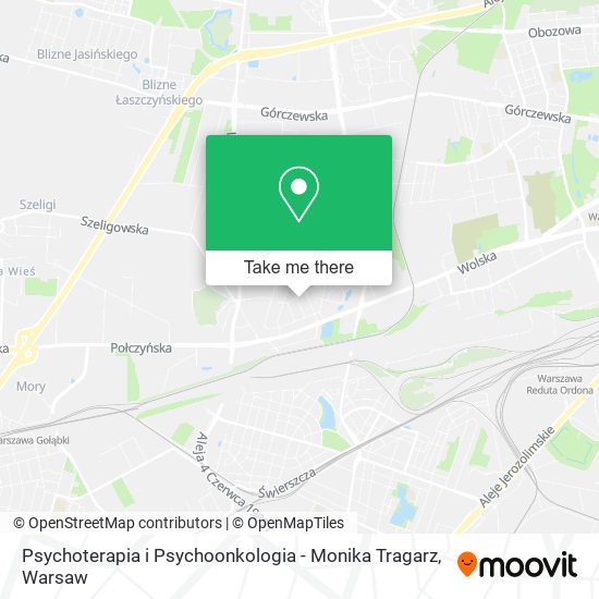 Psychoterapia i Psychoonkologia - Monika Tragarz map