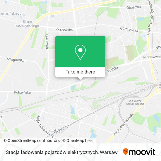 Stacja ładowania pojazdów elektrycznych map