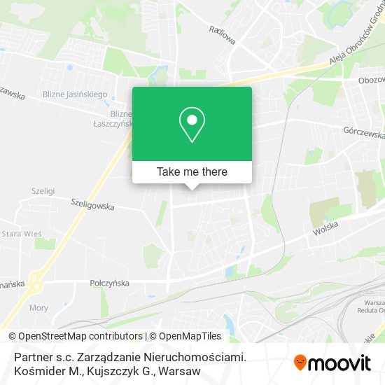 Partner s.c. Zarządzanie Nieruchomościami. Kośmider M., Kujszczyk G. map