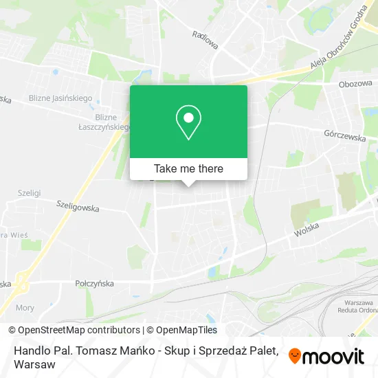 Handlo Pal. Tomasz Mańko - Skup i Sprzedaż Palet map