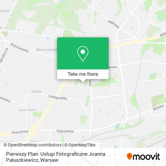 Карта Pierwszy Plan- Usługi Fotograficzne Joanna Paluszkiewicz