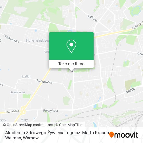 Akademia Zdrowego Żywienia mgr inż. Marta Krasoń Wejman map