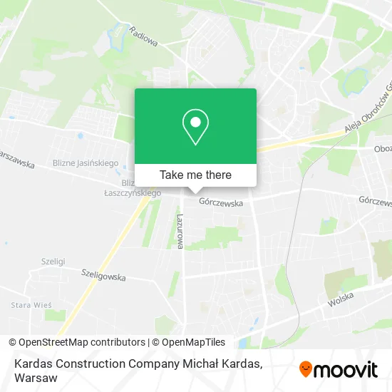 Kardas Construction Company Michał Kardas map
