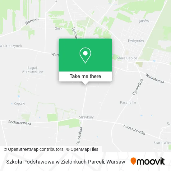 Карта Szkoła Podstawowa w Zielonkach-Parceli