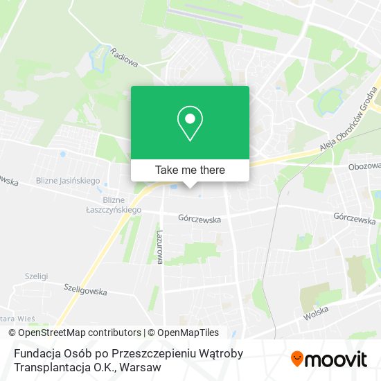 Fundacja Osób po Przeszczepieniu Wątroby Transplantacja O.K. map