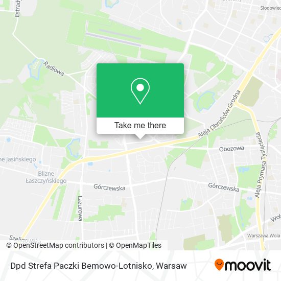 Dpd Strefa Paczki Bemowo-Lotnisko map