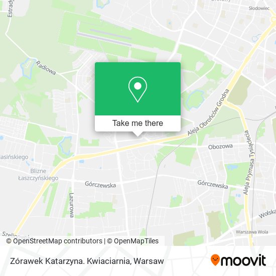 Zórawek Katarzyna. Kwiaciarnia map