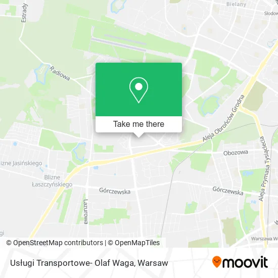 Usługi Transportowe- Olaf Waga map