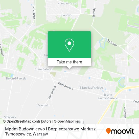 Mpdm Budownictwo i Bezpieczeństwo Mariusz Tymoszewicz map