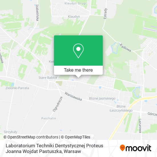 Laboratorium Techniki Dentystycznej Proteus Joanna Wojdat Pastuszka map