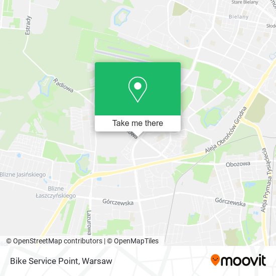 Bike Service Point map