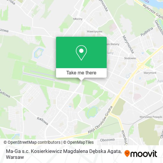 Ma-Ga s.c. Kosierkiewicz Magdalena Dębska Agata map