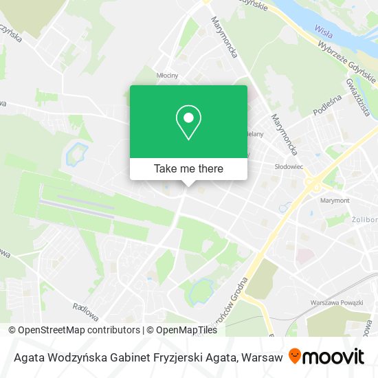 Agata Wodzyńska Gabinet Fryzjerski Agata map